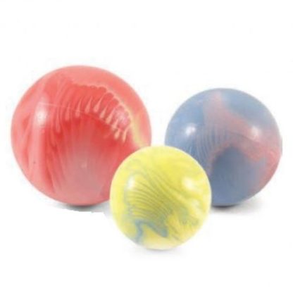 Мяч цельнорезиновый для собак цветной