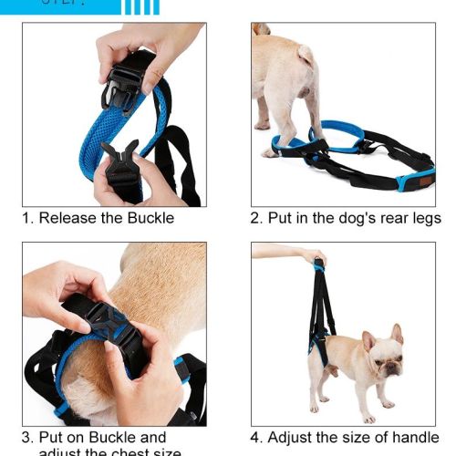 Ходунки поддержка задних лап для собак установка шаг 3