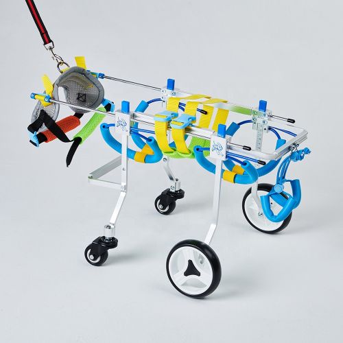 Инвалидная коляска для собак на 4-х колесах передняя часть в сборе